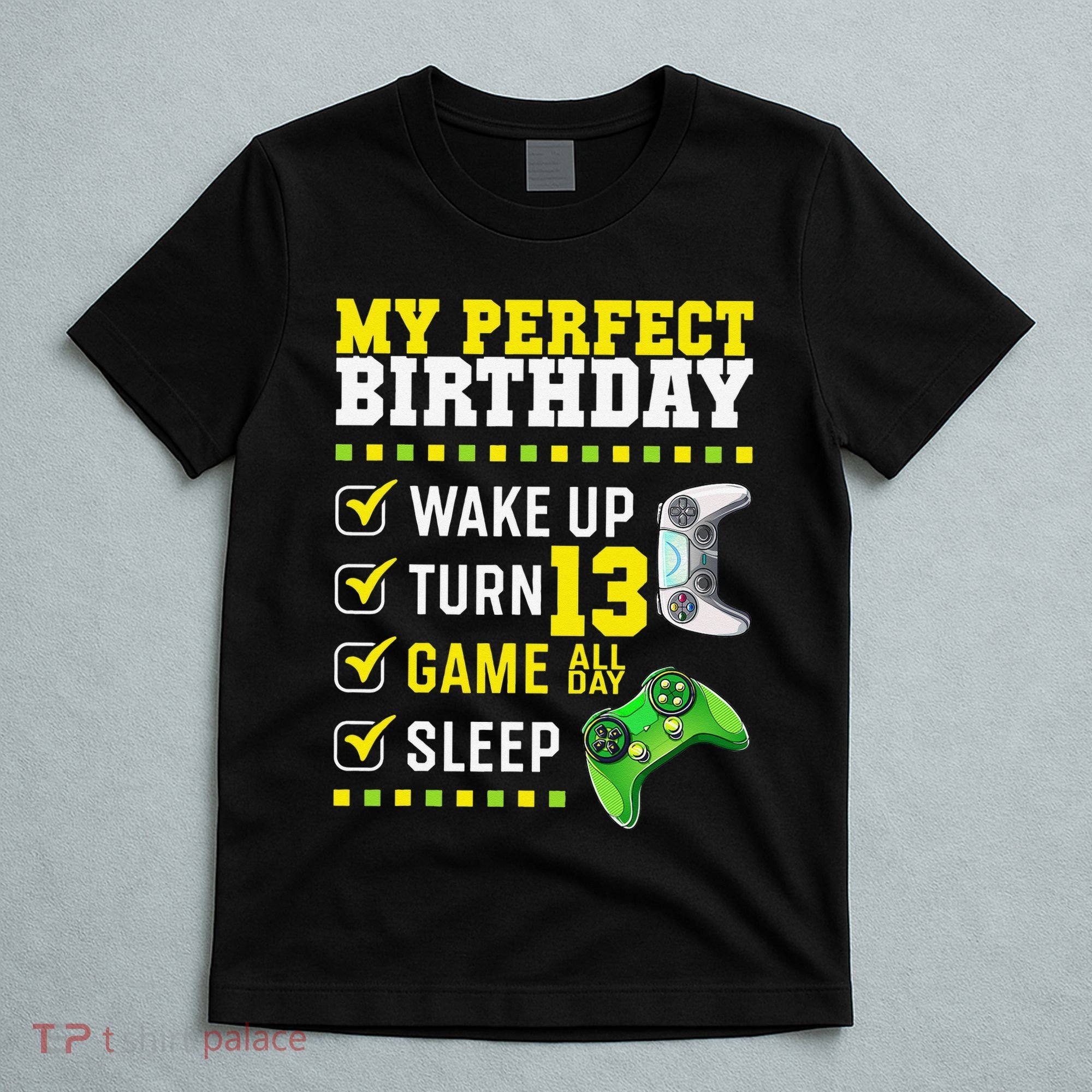 13th Birthday Party Perfect For Gamer 13 Years Old T-Shirt