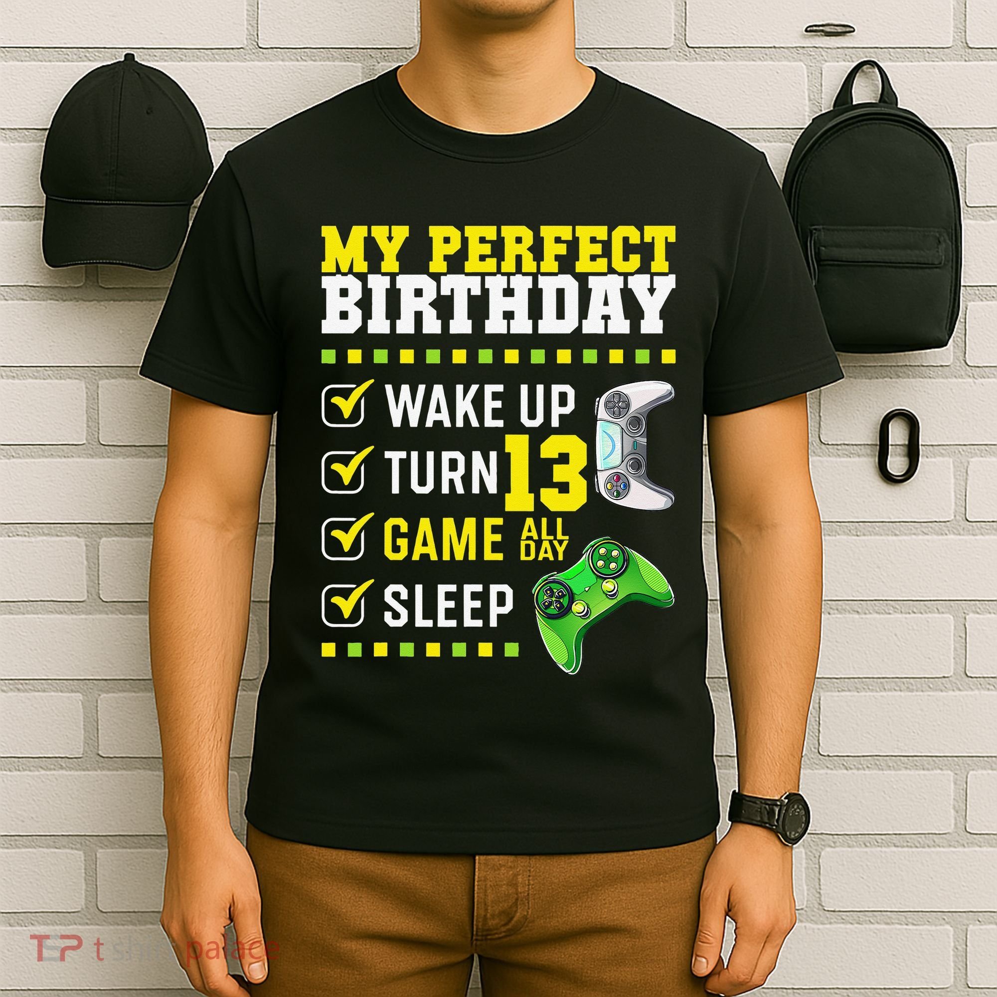 13th Birthday Party Perfect For Gamer 13 Years Old T-Shirt