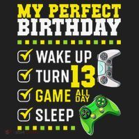 13th Birthday Party Perfect For Gamer 13 Years Old Beanie thumb 2