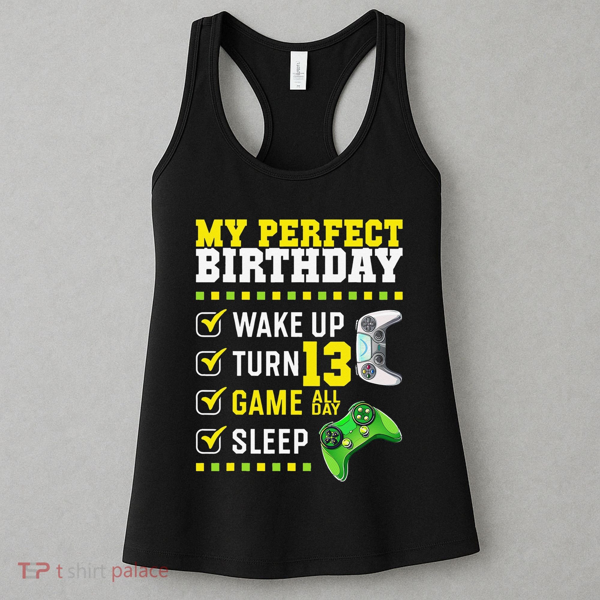 13th Birthday Party Perfect For Gamer 13 Years Old Women's Tank Top