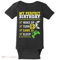 13th Birthday Party Perfect For Gamer 13 Years Old Baby Bodysuit thumb 0