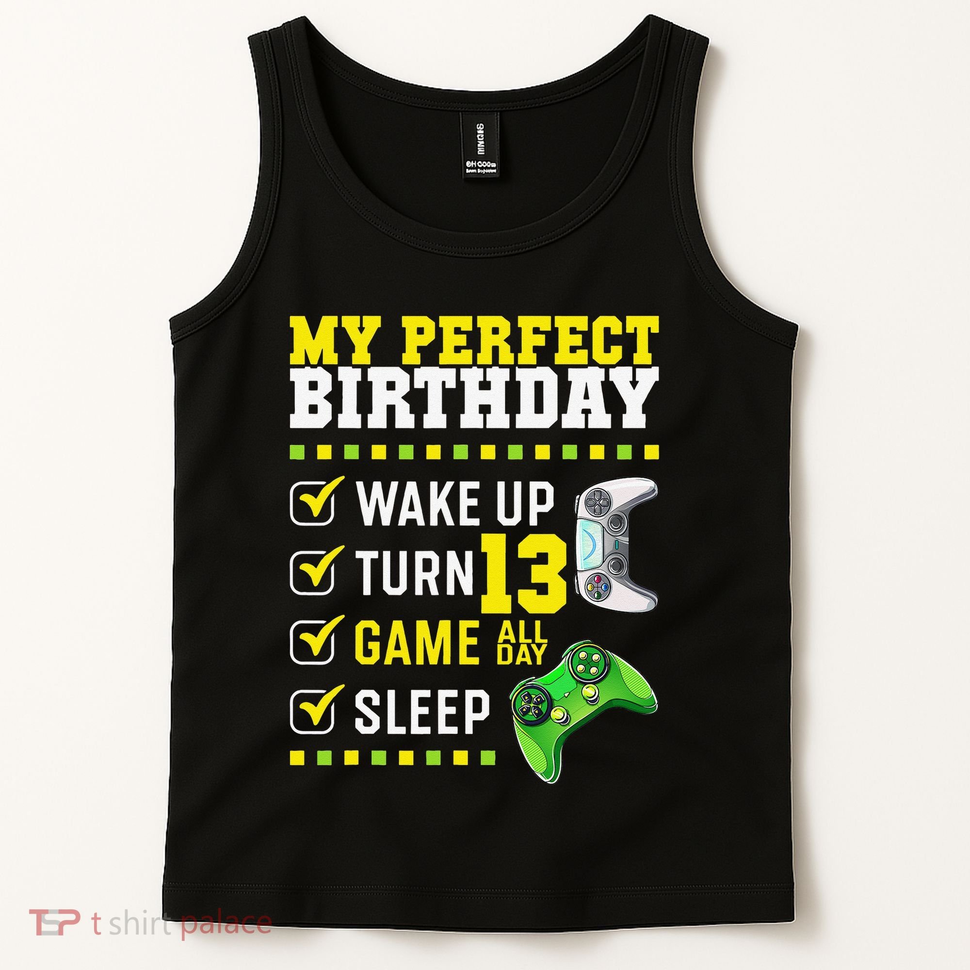 13th Birthday Party Perfect For Gamer 13 Years Old Tank Top