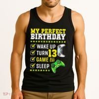 13th Birthday Party Perfect For Gamer 13 Years Old Tank Top thumb 3