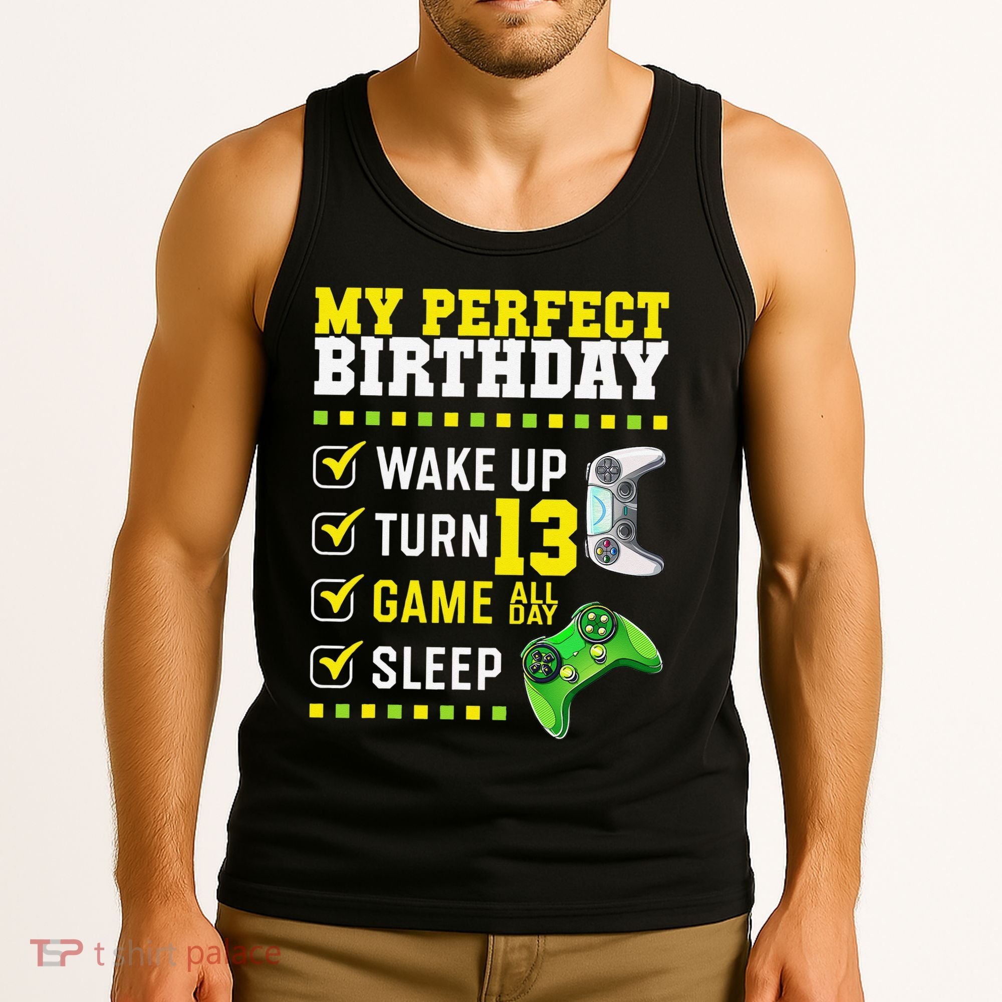 13th Birthday Party Perfect For Gamer 13 Years Old Tank Top