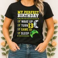 13th Birthday Party Perfect For Gamer 13 Years Old Women's T-Shirt thumb 2