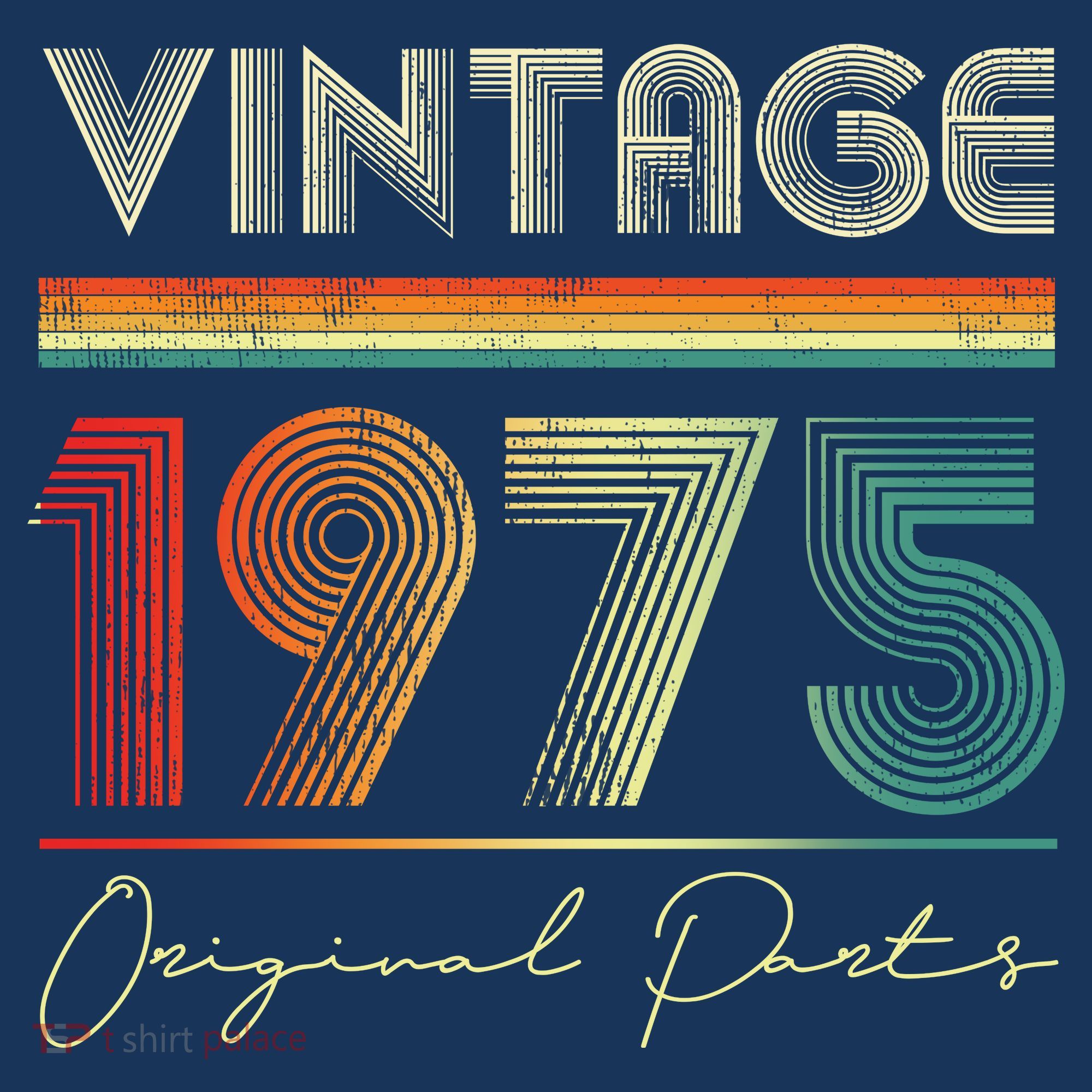 1975 Birthday Retro Original Parts 48th Birthday Women's Hoodie