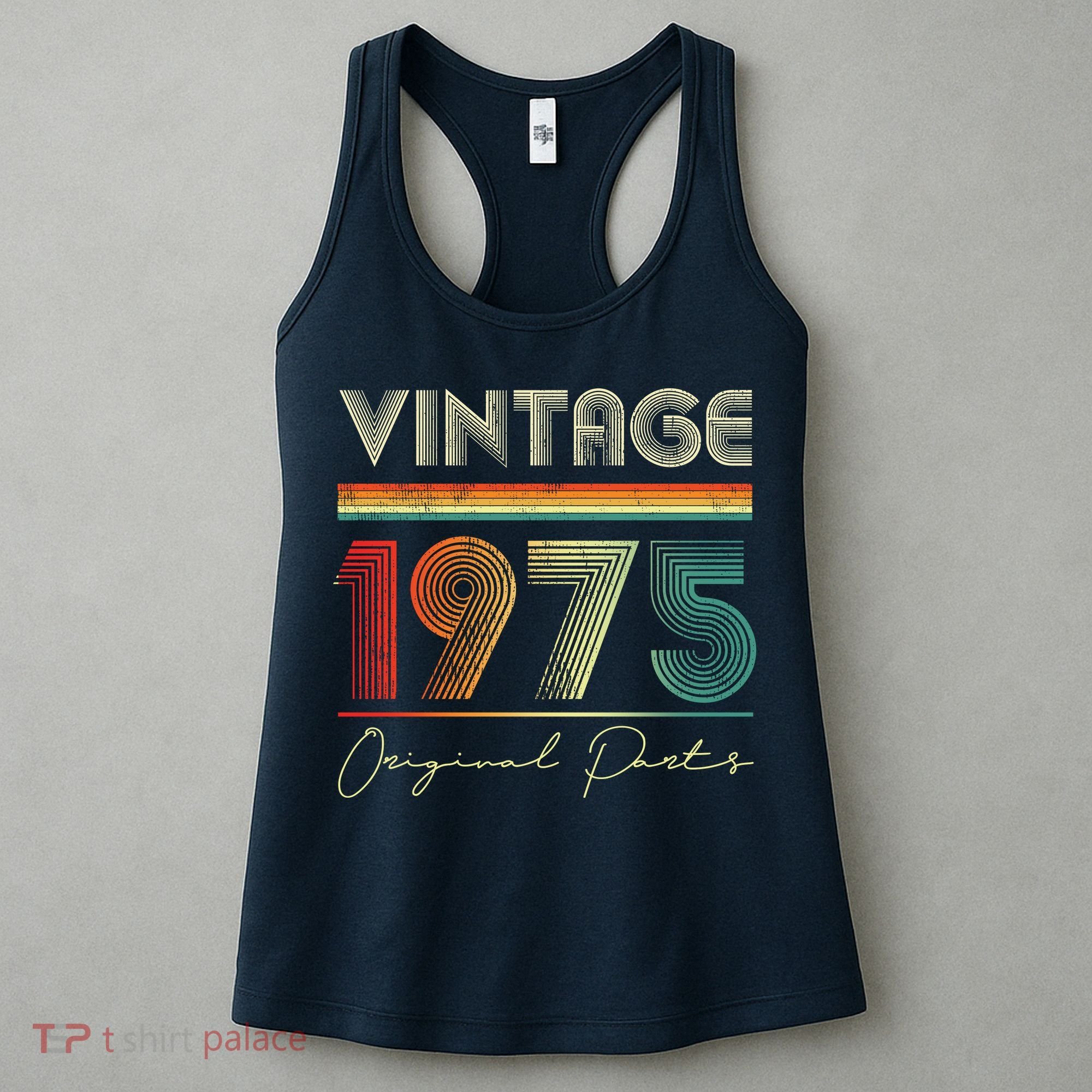 1975 Birthday Retro Original Parts 48th Birthday Women's Tank Top