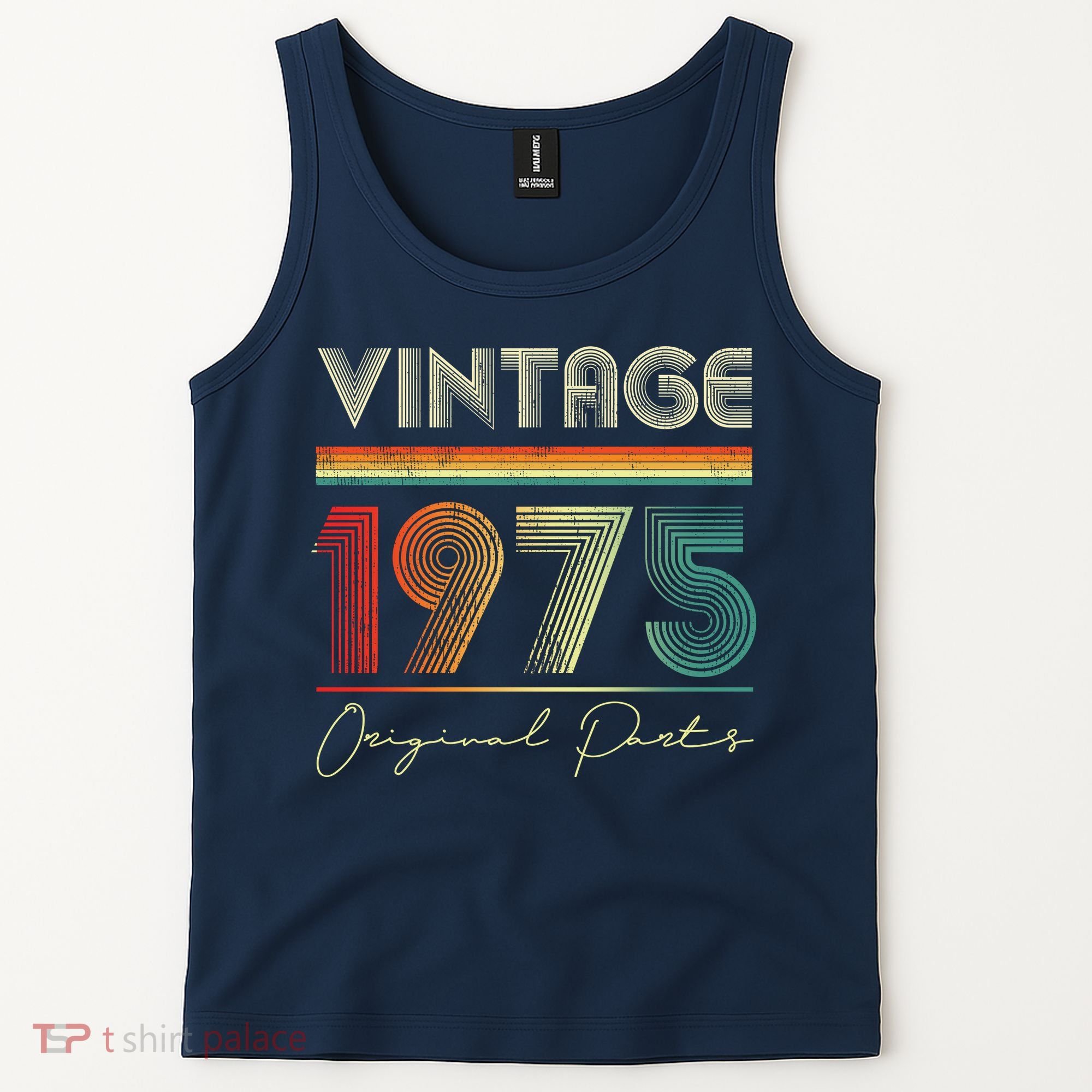 1975 Birthday Retro Original Parts 48th Birthday Tank Top