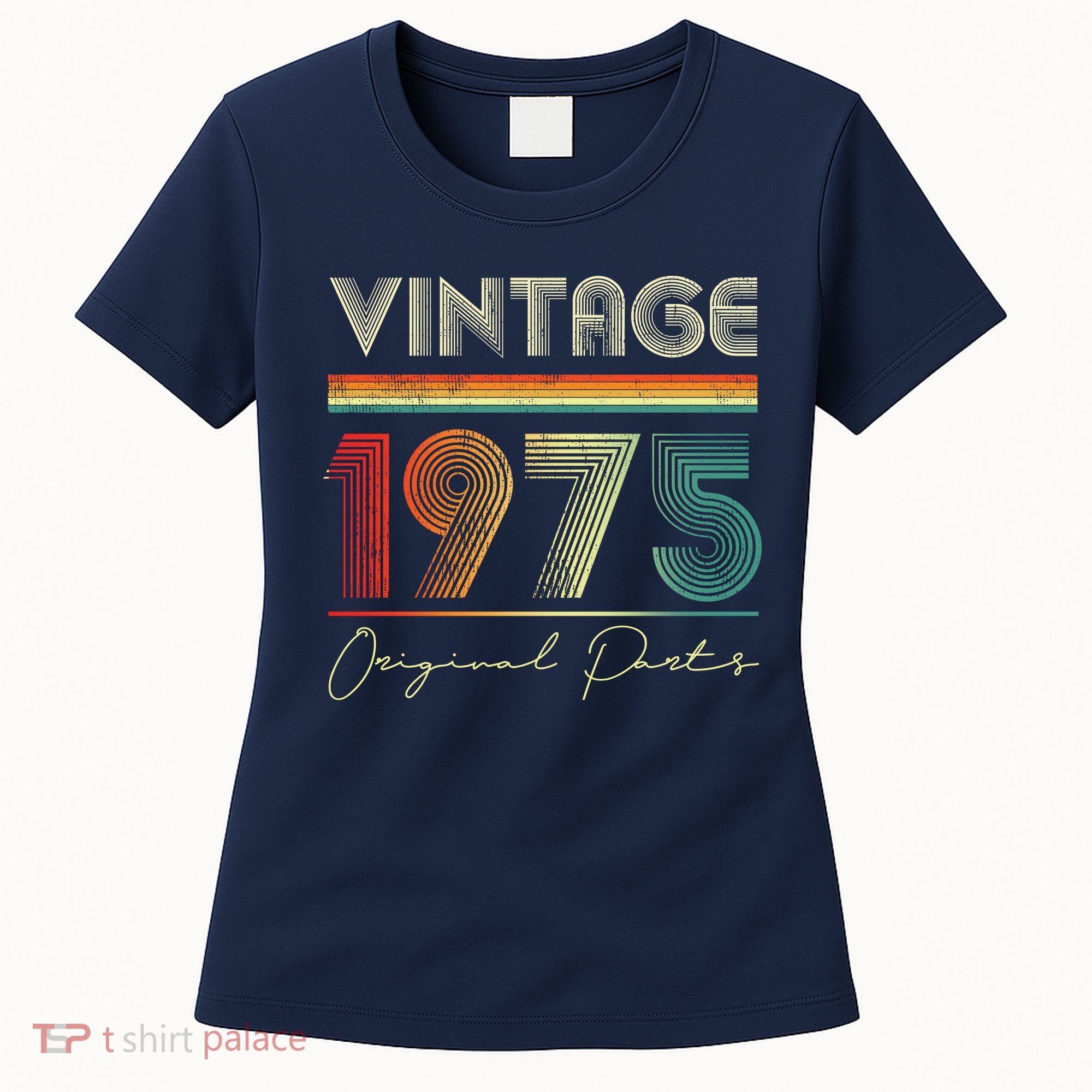1975 Birthday Retro Original Parts 48th Birthday Women's T-Shirt