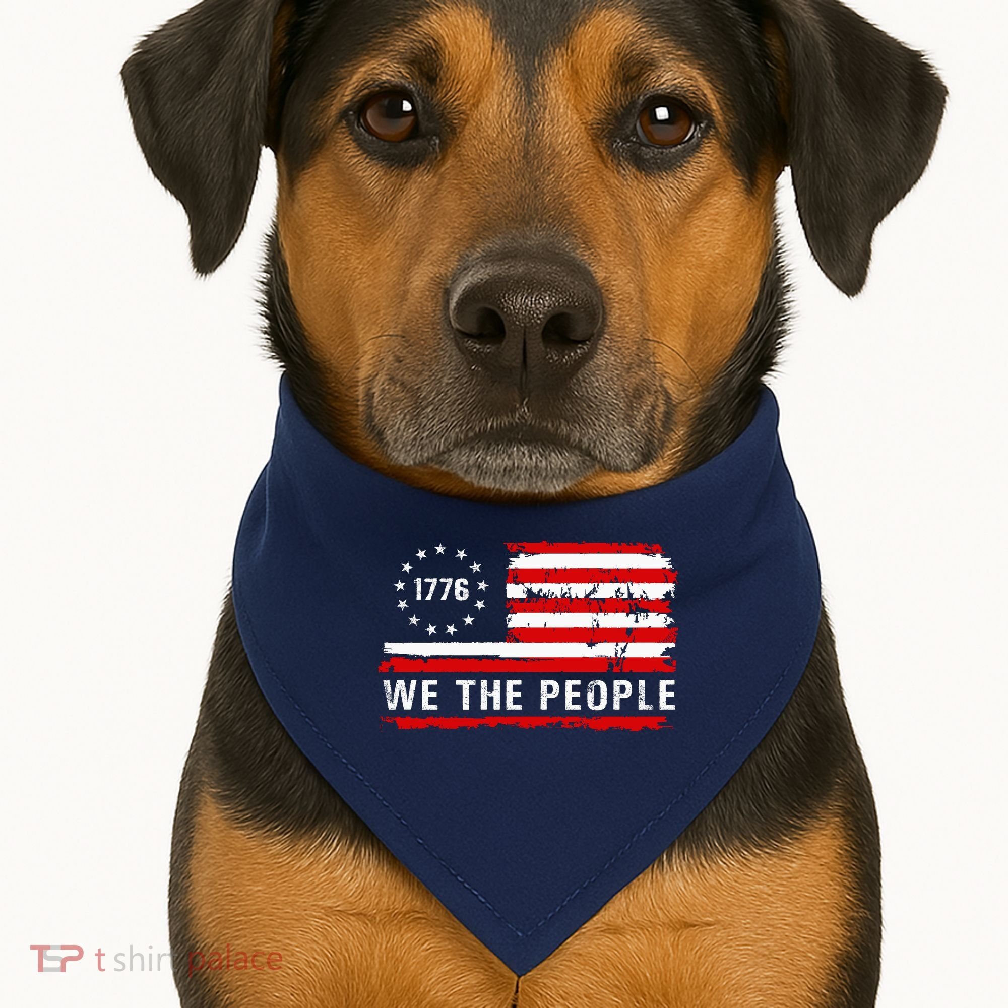 1776 Betsy Ross We The People USA-Made Doggie Bandana