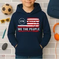 1776 Betsy Ross We The People Kids Hoodie thumb 2