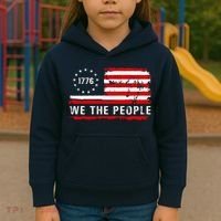 1776 Betsy Ross We The People Kids Hoodie thumb 3