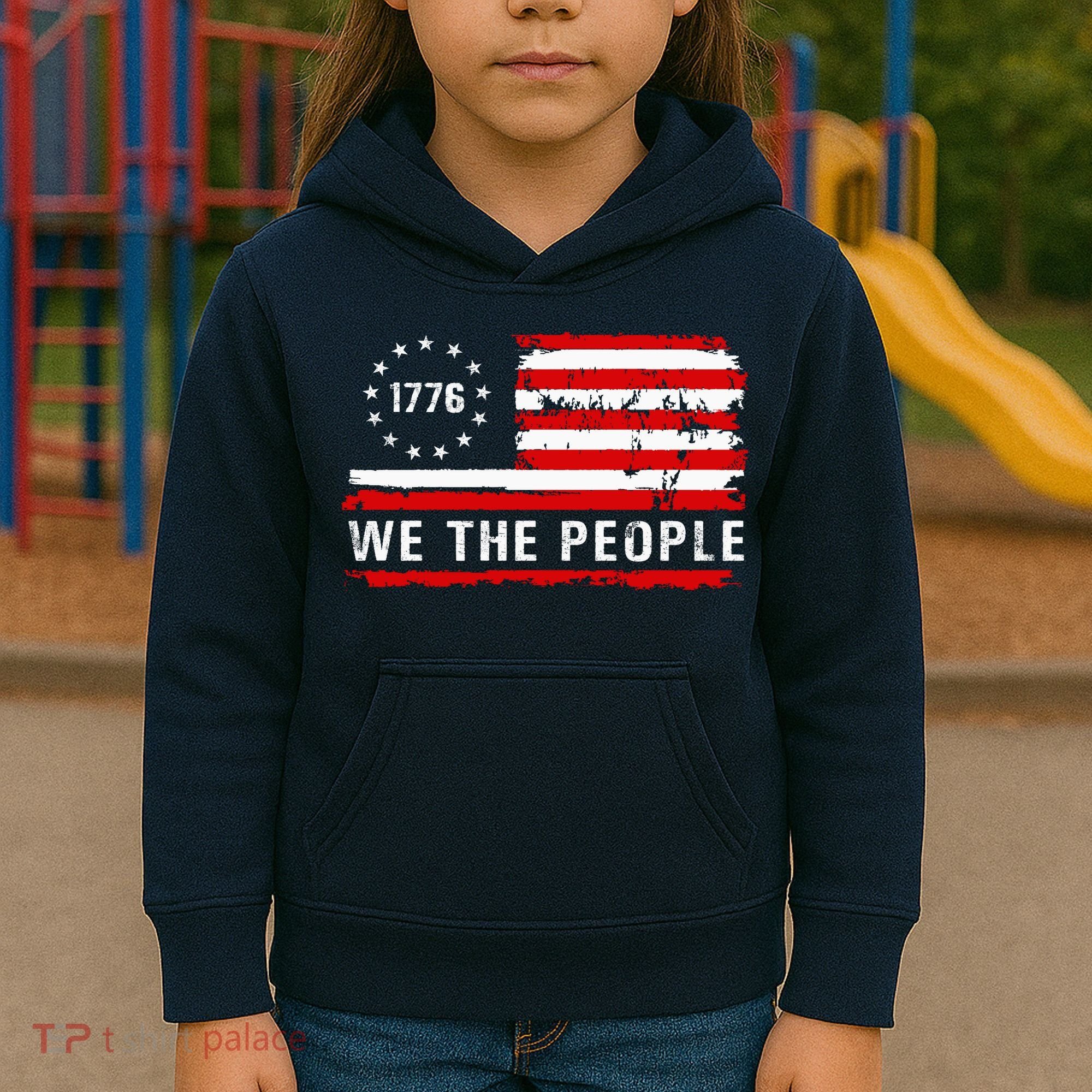 1776 Betsy Ross We The People Kids Hoodie