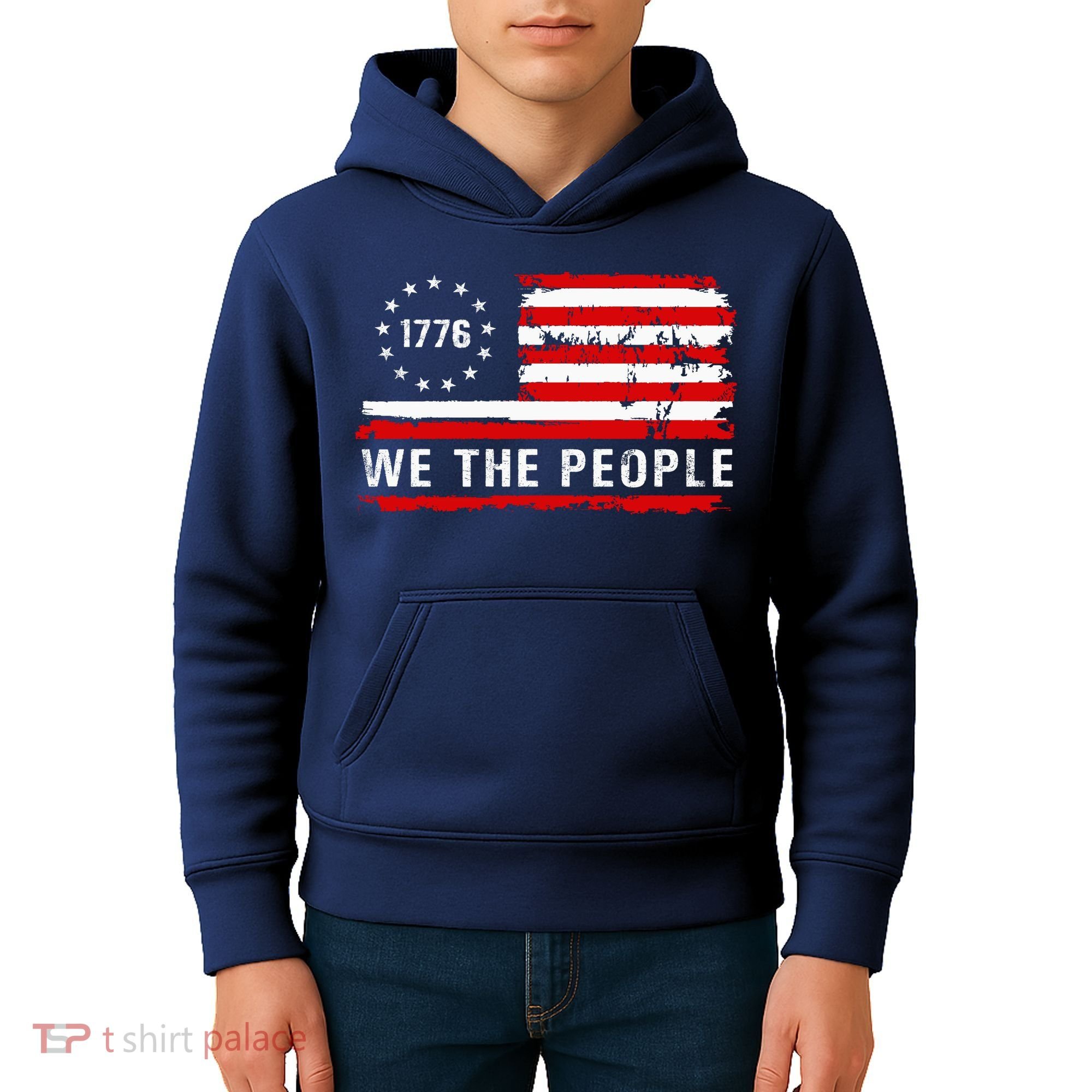 1776 Betsy Ross We The People Kids Hoodie