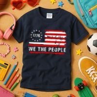 1776 Betsy Ross We The People Kids T-Shirt thumb 3