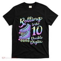 10th Birthday Rolling Into 10 Double Digits Roller Skate T-Shirt thumb 0