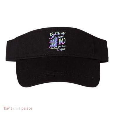 10th Birthday Rolling Into 10 Double Digits Roller Skate Visor
