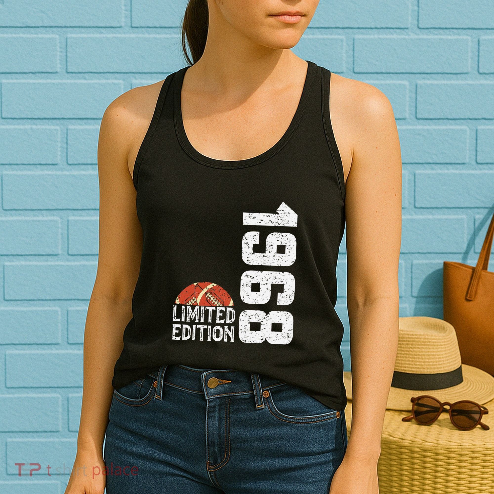 1968 Birthday Rugby Limited Edition Born In 1968 Women's Tank Top