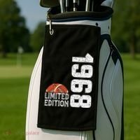 1968 Birthday Rugby Limited Edition Born In 1968 Golf Towel thumb 2