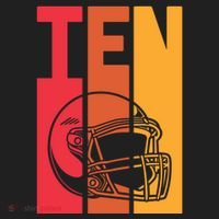 10th Birthday Retro American Football 10 Years Old Gift Beanie thumb 2