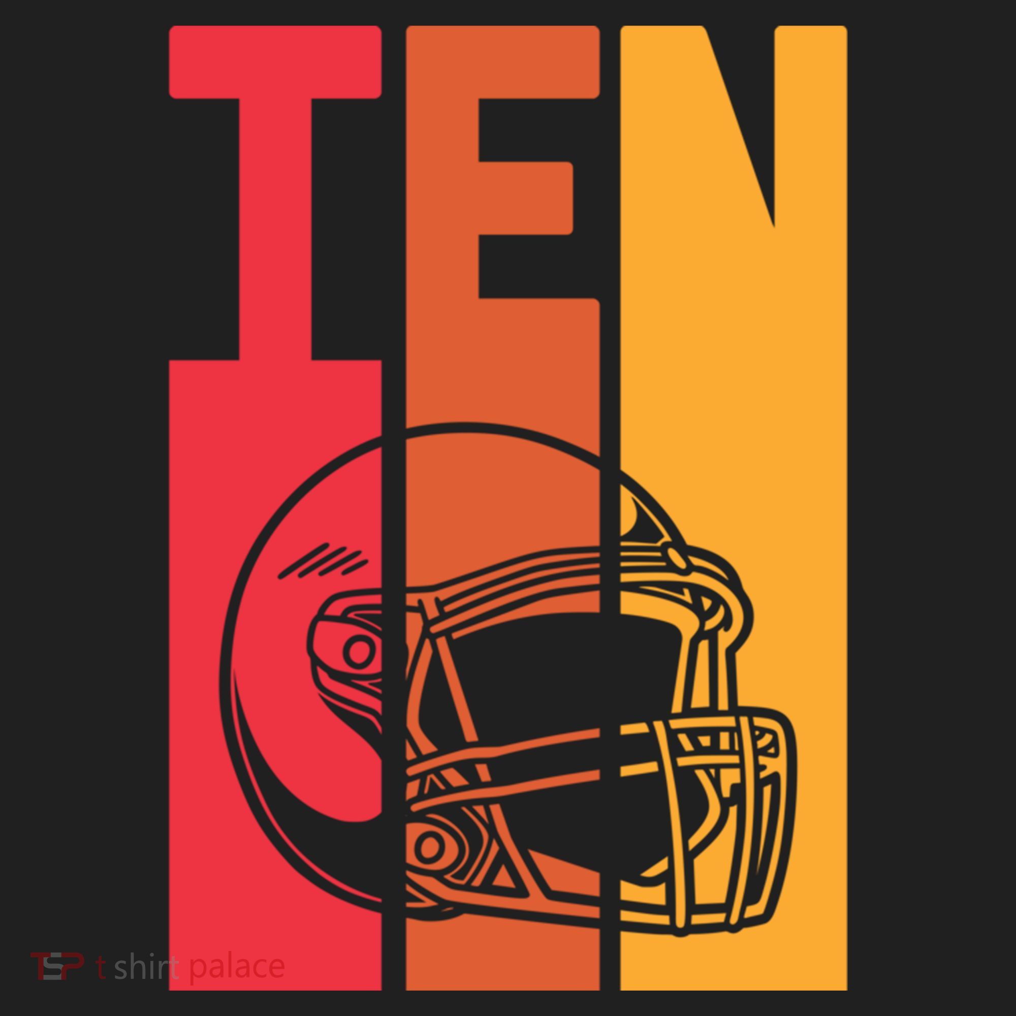 10th Birthday Retro American Football 10 Years Old Gift Beanie