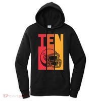 10th Birthday Retro American Football 10 Years Old Gift Women's Hoodie thumb 0