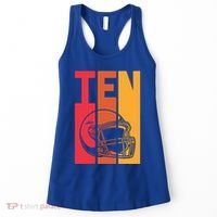 10th Birthday Retro American Football 10 Years Old Gift Women's Tank Top thumb 0