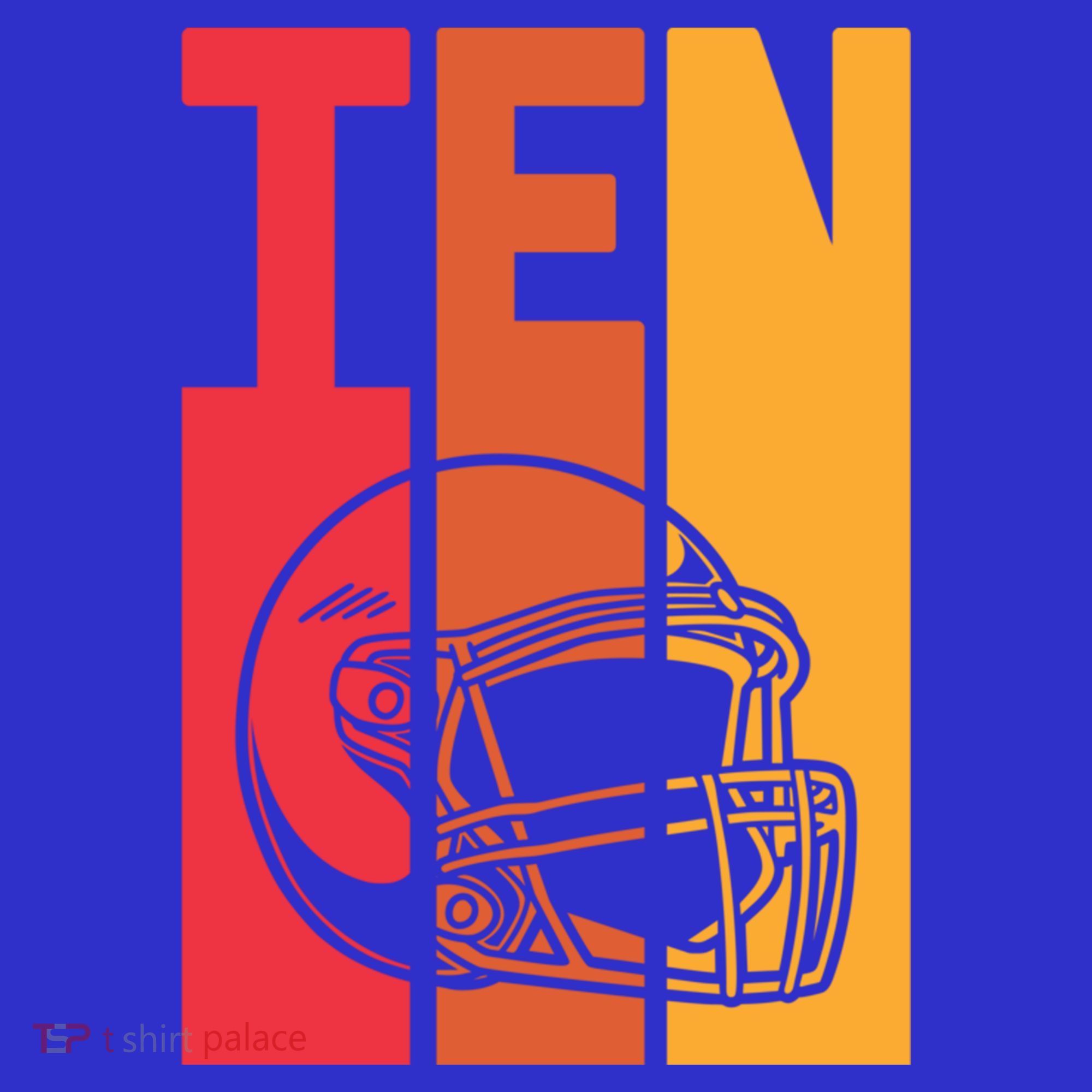 10th Birthday Retro American Football 10 Years Old Gift Women's Tank Top