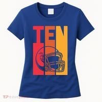 10th Birthday Retro American Football 10 Years Old Gift Women's T-Shirt thumb 0