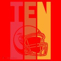 10th Birthday Retro American Football 10 Years Old Gift Santa Hat thumb 1