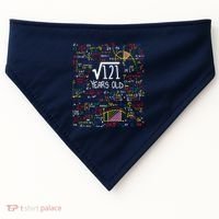 11th Birthday Square Root Of 121 11 Years Old Math Lover USA-Made Doggie Bandana thumb 0