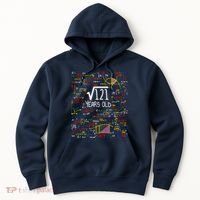 11th Birthday Square Root Of 121 11 Years Old Math Lover Hoodie thumb 0