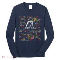 11th Birthday Square Root Of 121 11 Years Old Math Lover Long Sleeve Shirt thumb 0