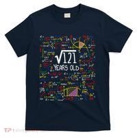 11th Birthday Square Root Of 121 11 Years Old Math Lover T-Shirt thumb 0
