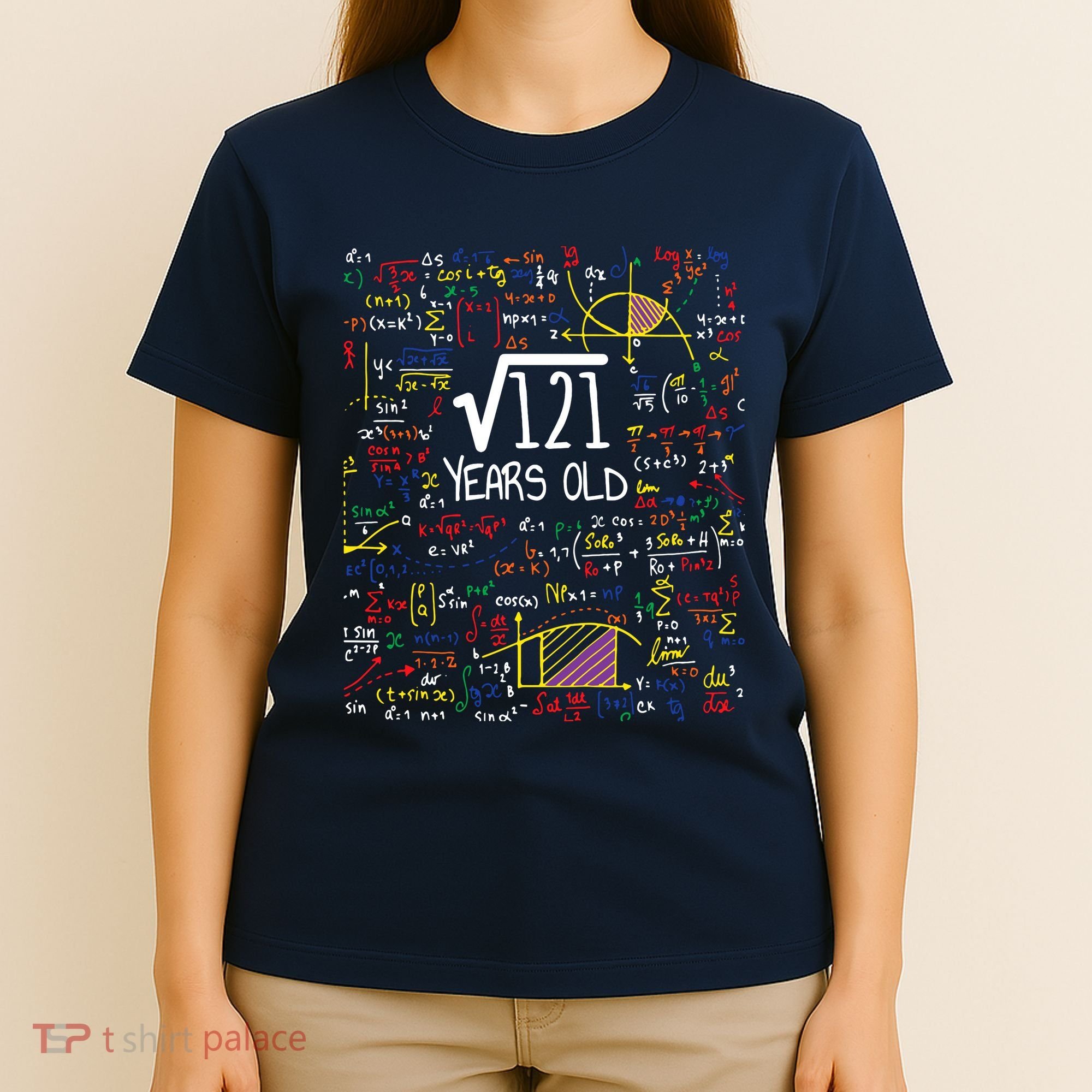 11th Birthday Square Root Of 121 11 Years Old Math Lover T-Shirt