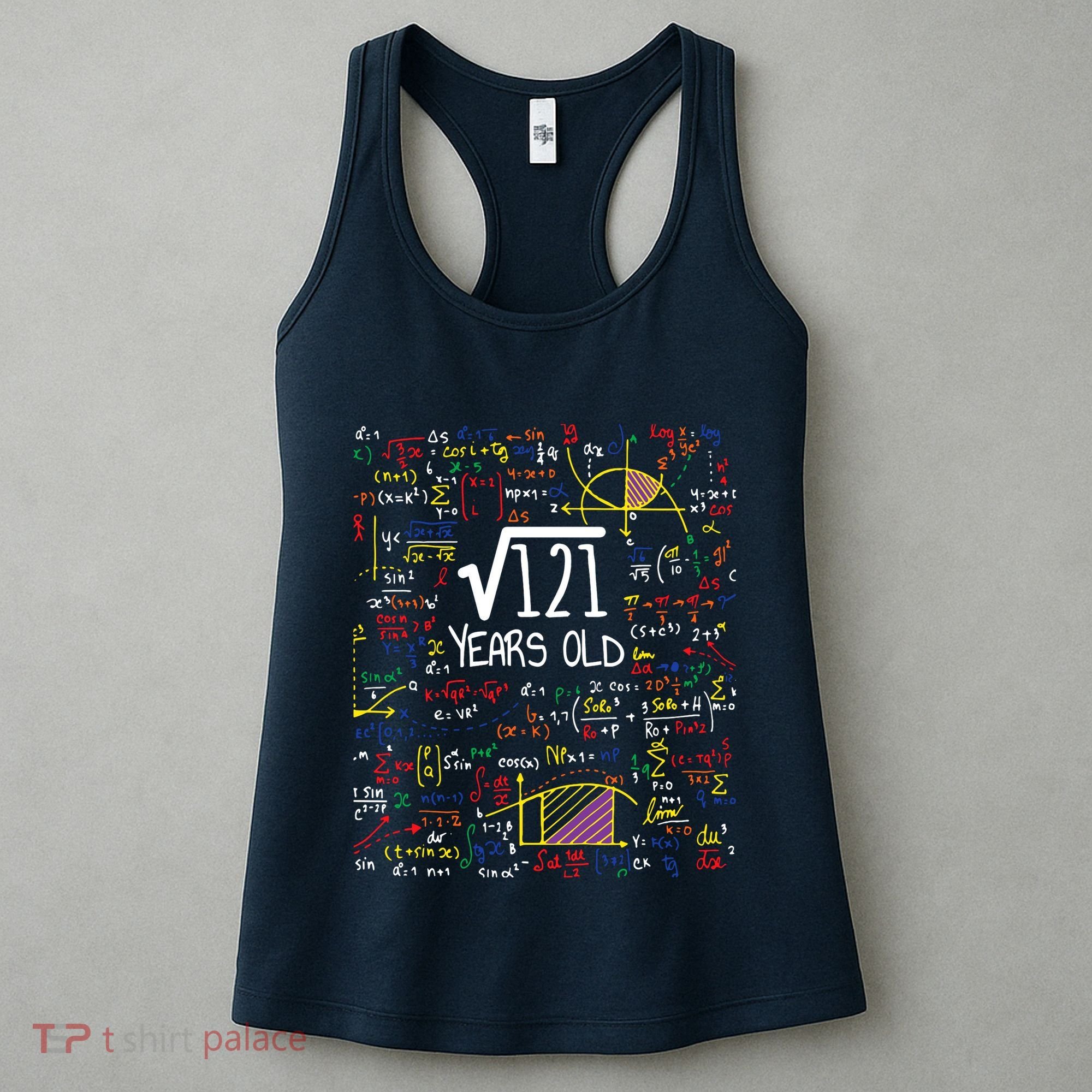 11th Birthday Square Root Of 121 11 Years Old Math Lover Women's Tank Top