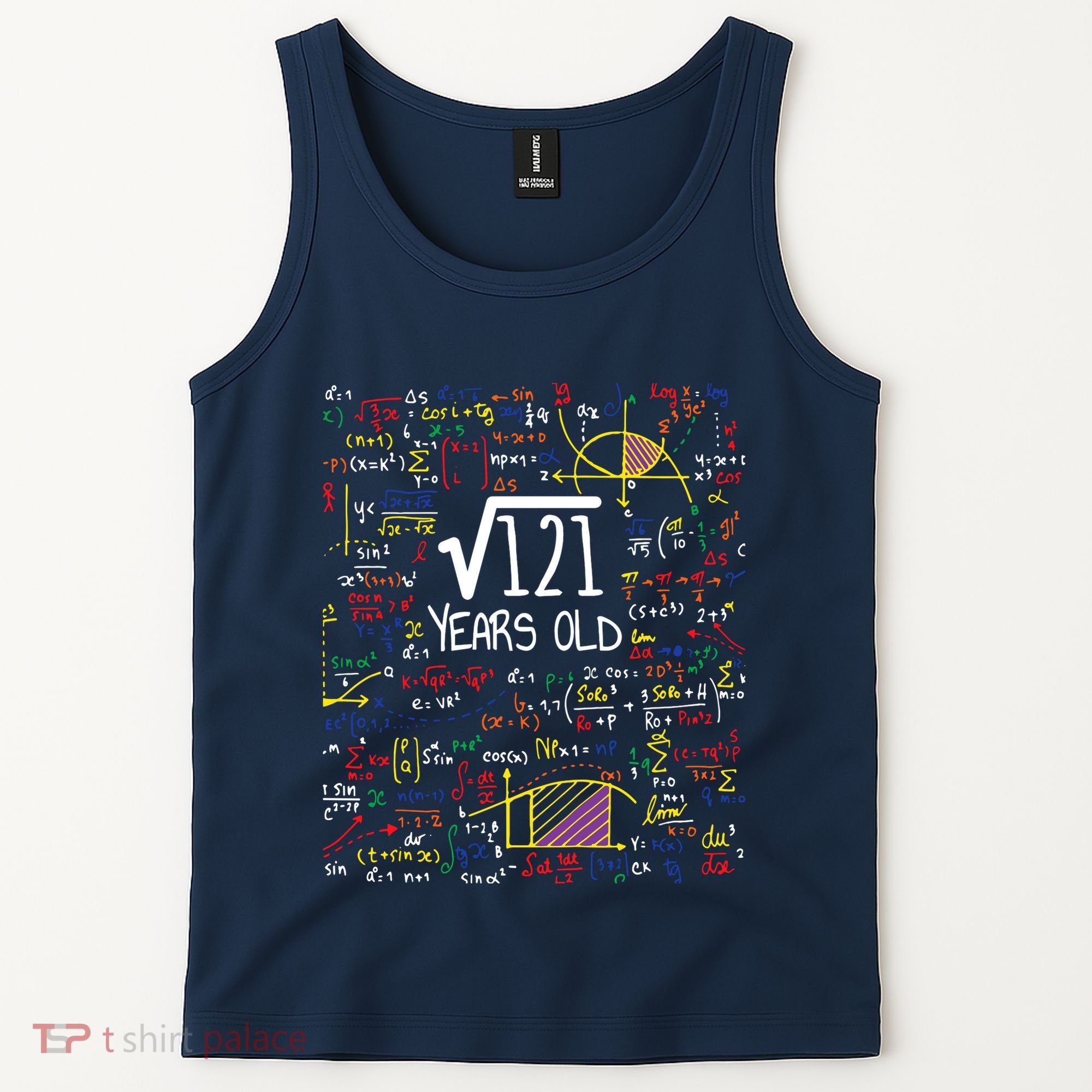 11th Birthday Square Root Of 121 11 Years Old Math Lover Tank Top