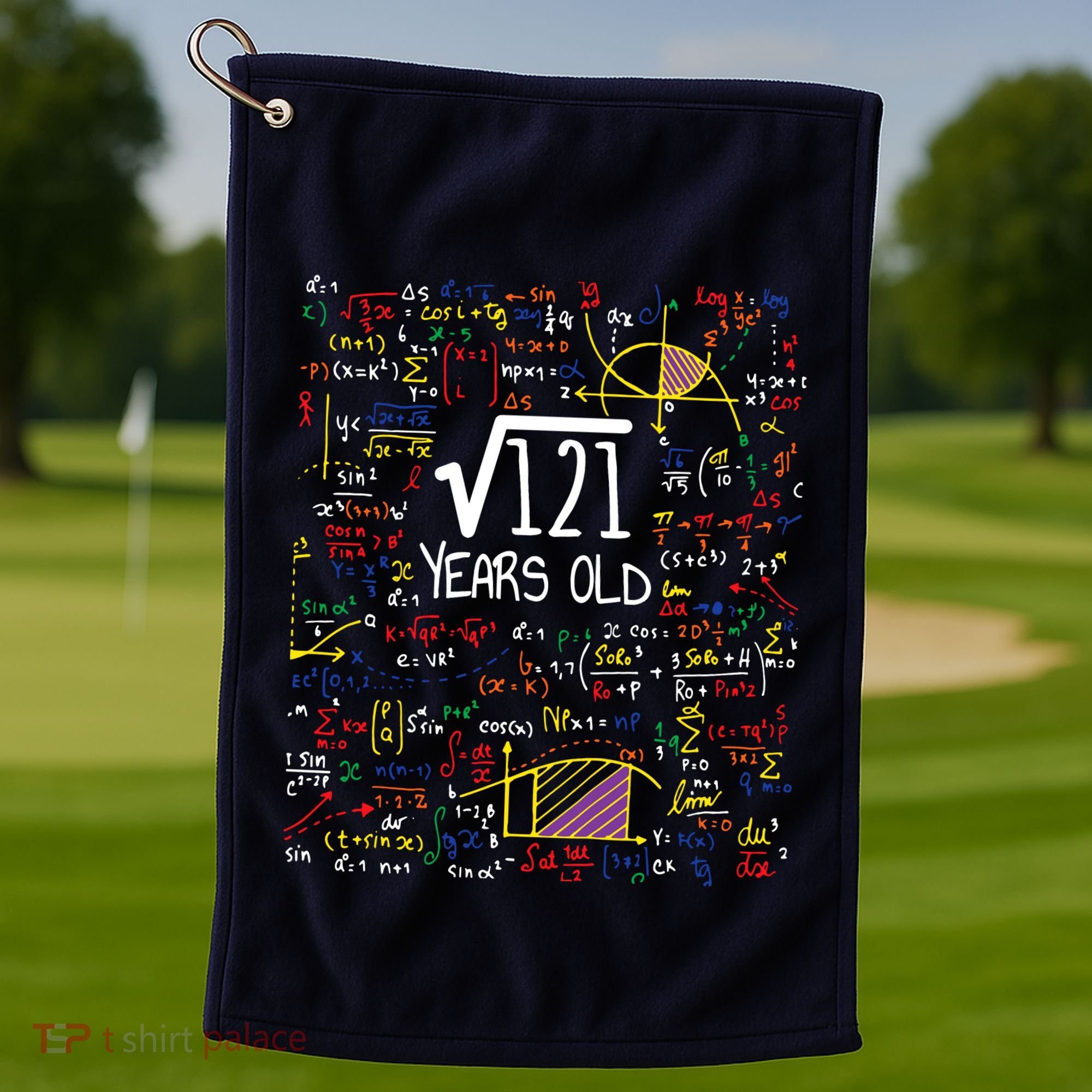 11th Birthday Square Root Of 121 11 Years Old Math Lover Golf Towel
