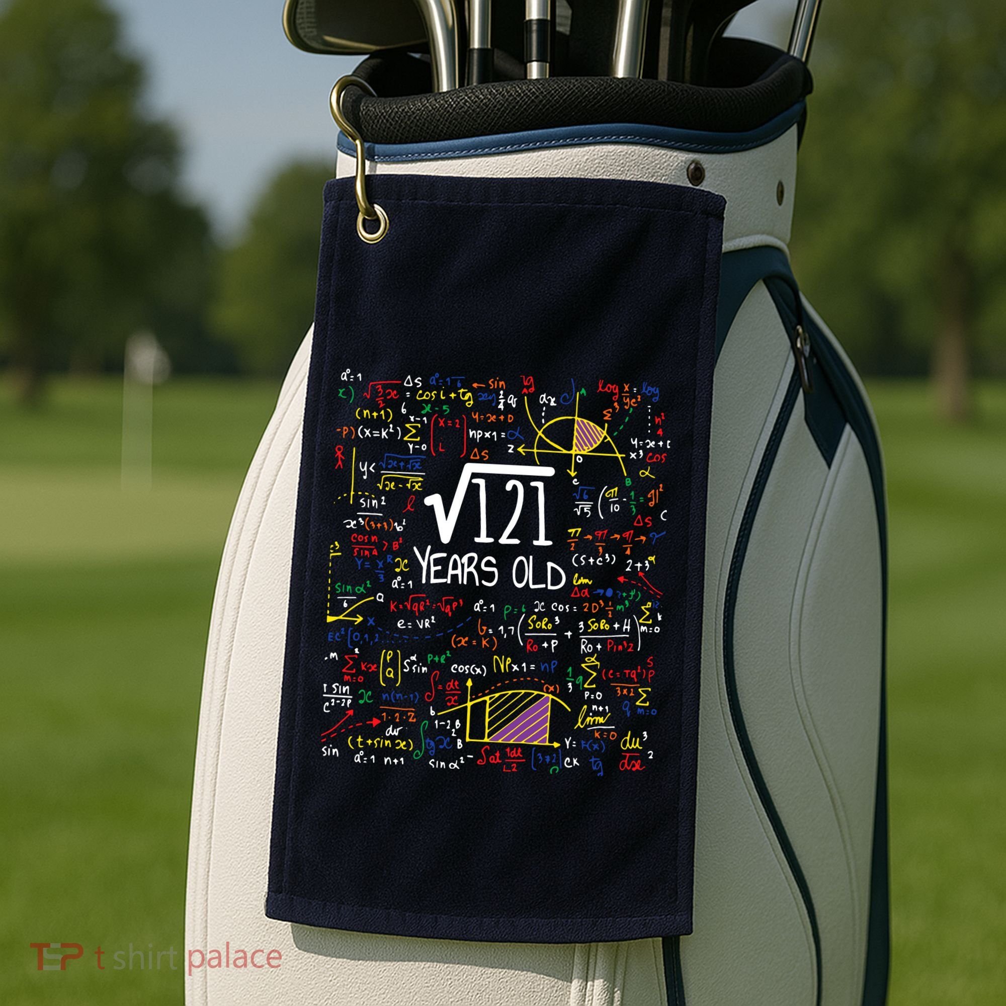 11th Birthday Square Root Of 121 11 Years Old Math Lover Golf Towel
