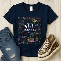 11th Birthday Square Root Of 121 11 Years Old Math Lover Women's T-Shirt thumb 3