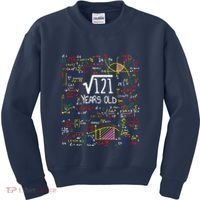 11th Birthday Square Root Of 121 11 Years Old Math Lover Kids Sweatshirt thumb 0