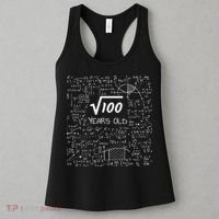 10th Birthday, Square Root Of 100 10 Years Old Women's Tank Top thumb 3