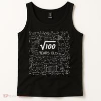 10th Birthday, Square Root Of 100 10 Years Old Tank Top thumb 2