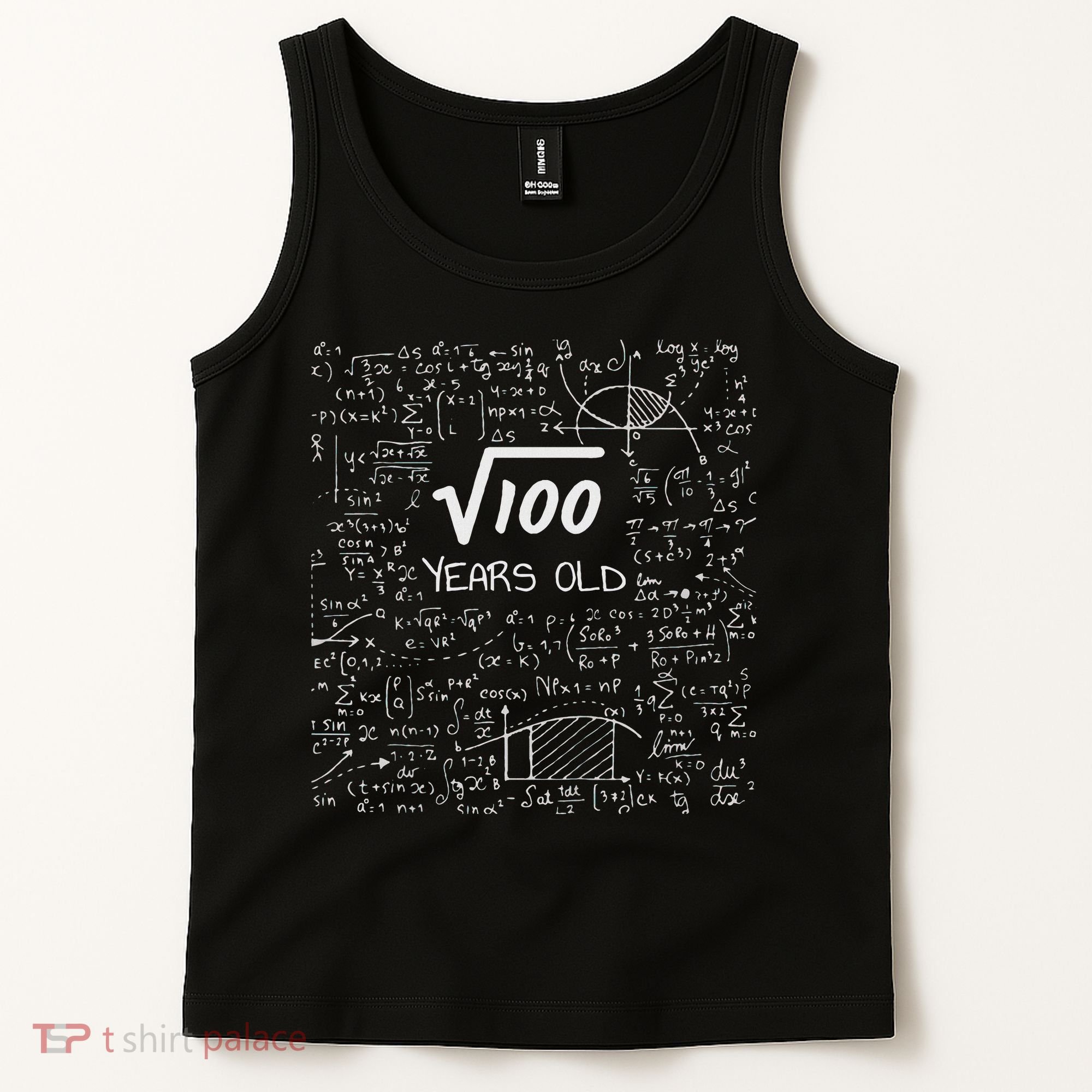 10th Birthday, Square Root Of 100 10 Years Old Tank Top
