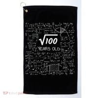 10th Birthday, Square Root Of 100 10 Years Old Golf Towel thumb 0