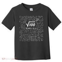 10th Birthday, Square Root Of 100 10 Years Old Toddler T-Shirt thumb 0