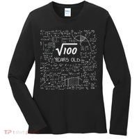 10th Birthday, Square Root Of 100 10 Years Old Women's Long Sleeve Shirt thumb 0