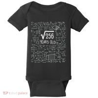 16th Birthday Square Root Of 256 16 Years Old Baby Bodysuit thumb 0