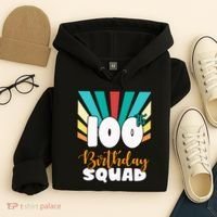 100th Birthday Squad 100 Years Old Hoodie thumb 4