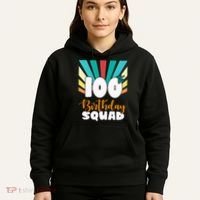100th Birthday Squad 100 Years Old Hoodie thumb 5